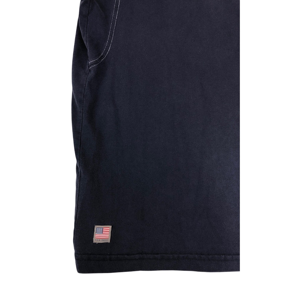 Ariat FR Work Shirt Mens Large Navy Blue Flame Resistant CAT 2 Knit Short Sleeve - Picture 9 of 11